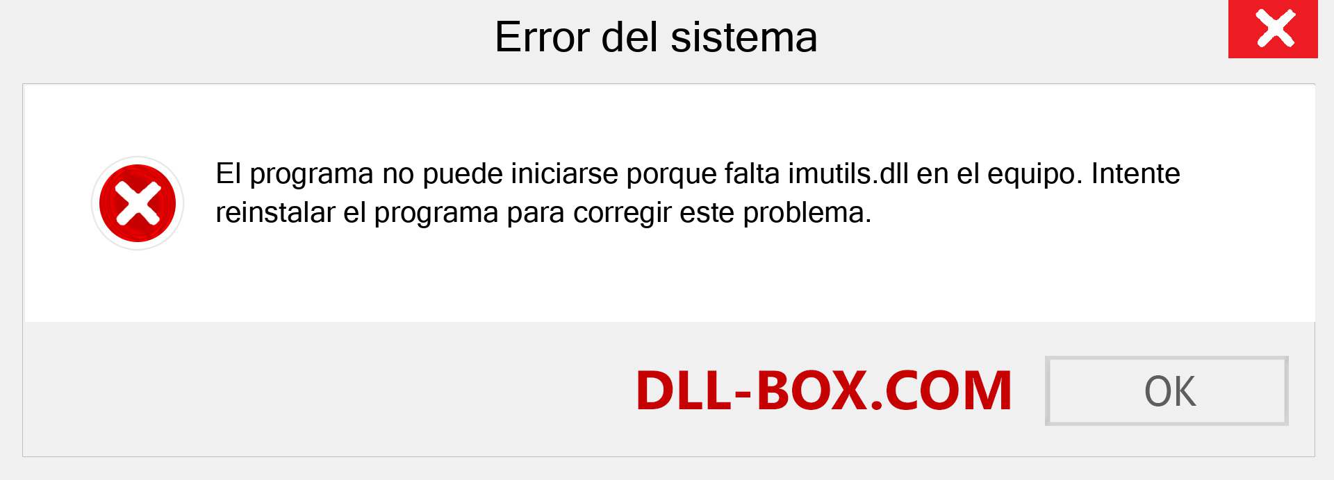 ¿Falta el archivo imutils.dll ?. Descargar para Windows 7, 8, 10 - Corregir imutils dll Missing Error en Windows, fotos, imágenes